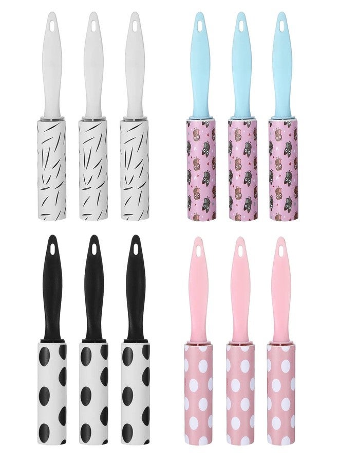 Jaarssho 12 PCS Mini Lint Roller 360 Sheets Rollers for Pet Hair Extra Sticky Travel Size Pet Hair Remover Compact Lint Roller for Clothes Portable Sticky Remover Dust Furniture Car Seat Gift Bags - Image 1